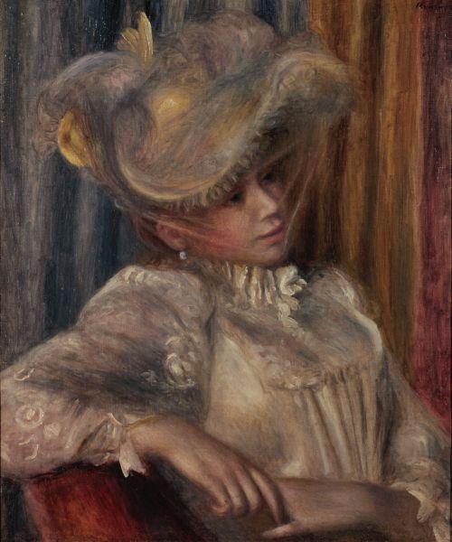 Pierre Auguste Renoir Woman with a Hat oil painting picture